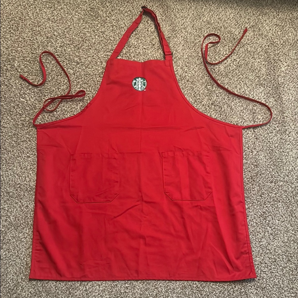 Red Apron with Logo